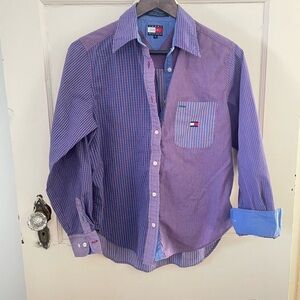 Tommy Hilfiger vintage Blue and Red mixed print Shirt